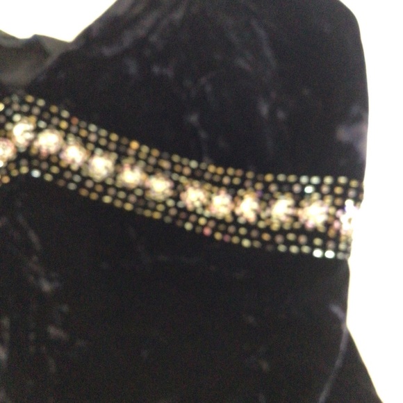 EXPRESS CRUSHED VELVET EMBELLISHED CAMISOLE MEDIUM - Picture 10 of 11